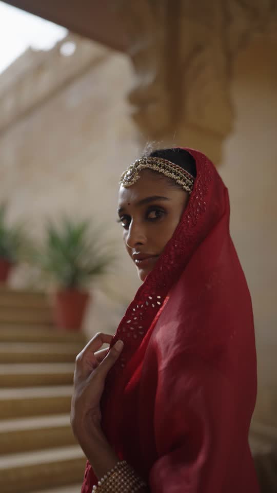 Arpita Mehta — Red Saree